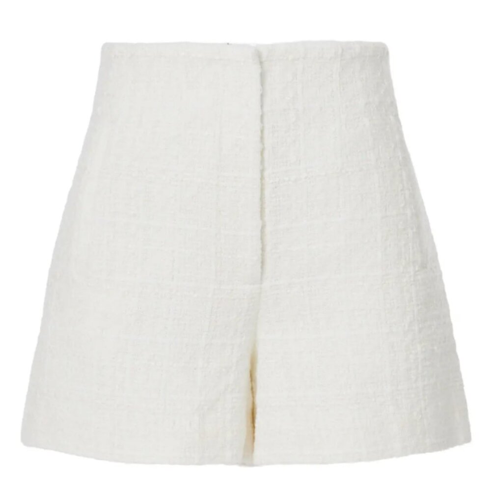 Veronica Beard Jazmin CreamTweed Shorts Size 8 - Picture 5 of 13